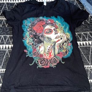 💜Sugar skull Tee❤️